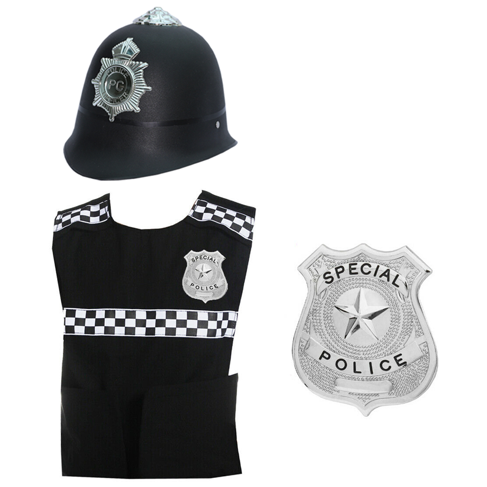CHILDS BRITISH POLICEMAN COSTUME OUTFIT POLICE COPPER LOT GIRLS BOYS FANCY DRESS eBay