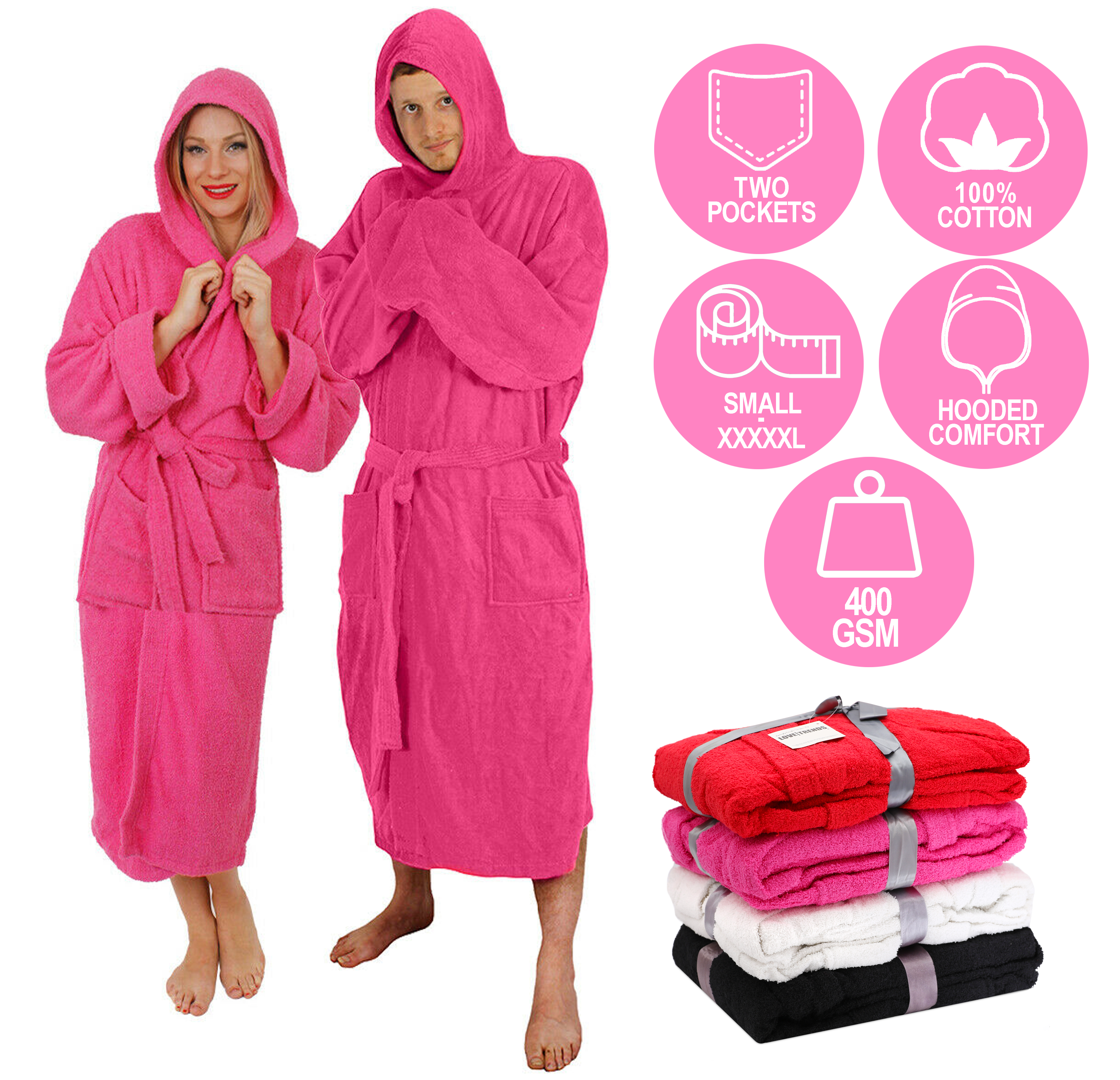 heavy towelling bathrobe