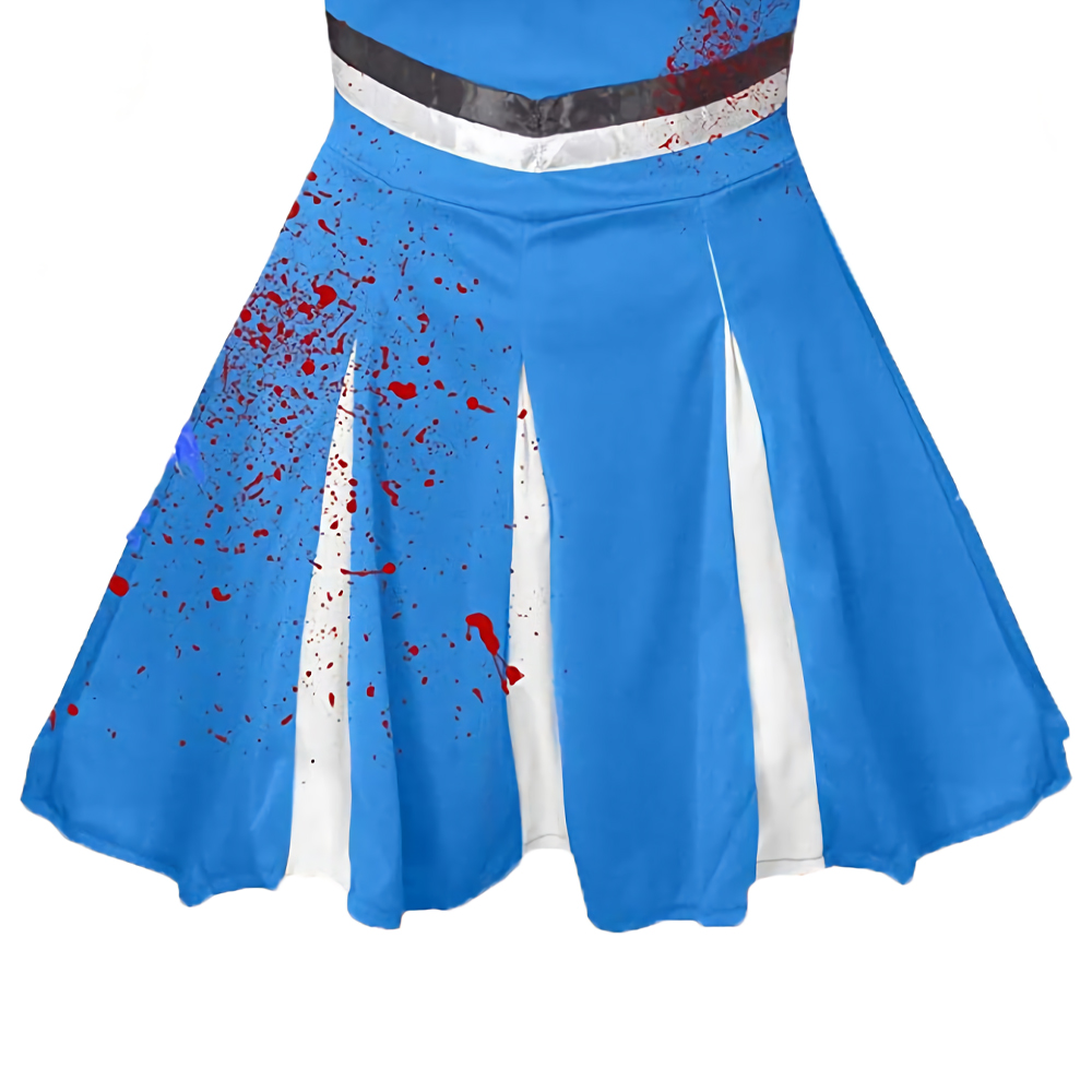 Buy Girls Black Zombie Cheerleader Fancy Dress Costume & Accessories – Kids  Zombie Halloween Outfit Including: Dress With Squad Print, Bloodstained  Tights, Fake Blood & Face Paint (Large - 10/12 Years) Online at  desertcartNorway