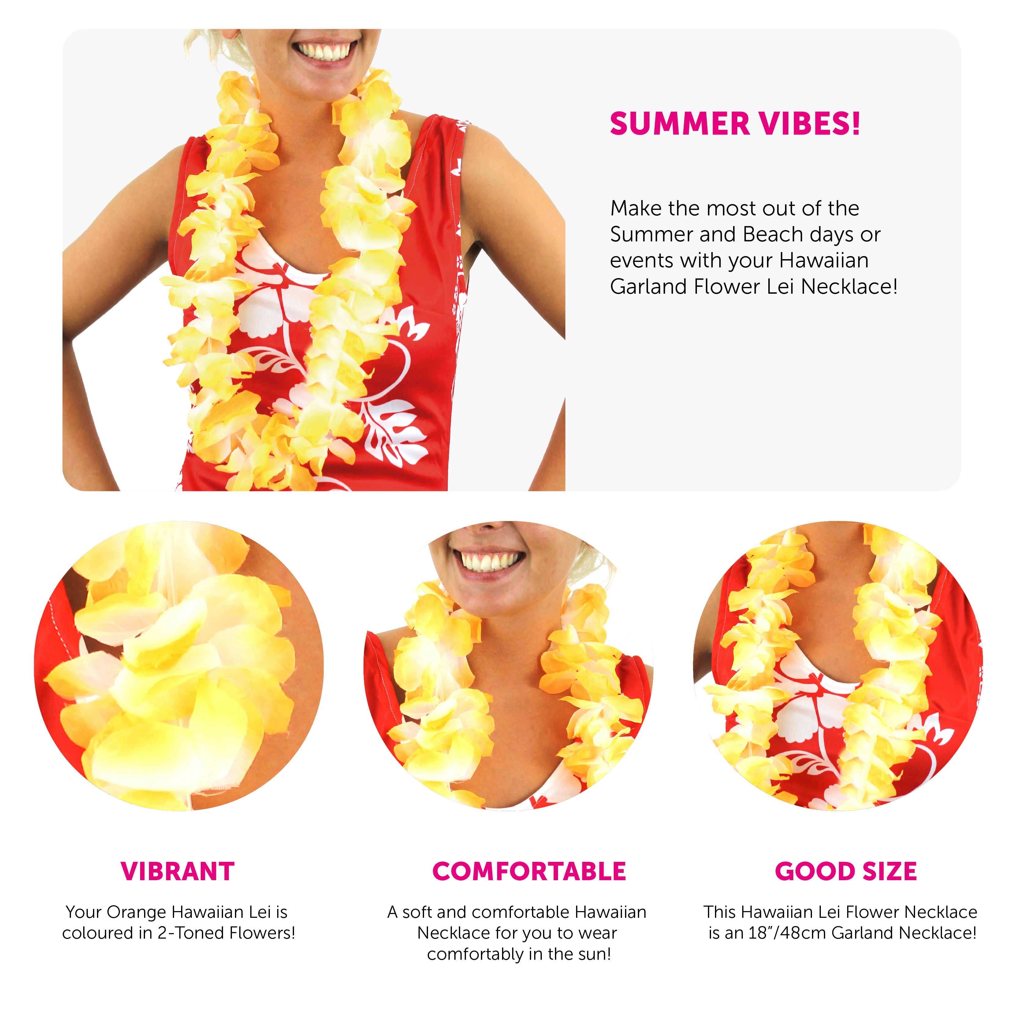 36 Colliers Hawaïens Fleurs Multicolores - Guirlandes Hawaïennes Tropicales Pour Fête Plage, Anniversaire, Mariage, Luau Party Accessoires Hawaï Party
