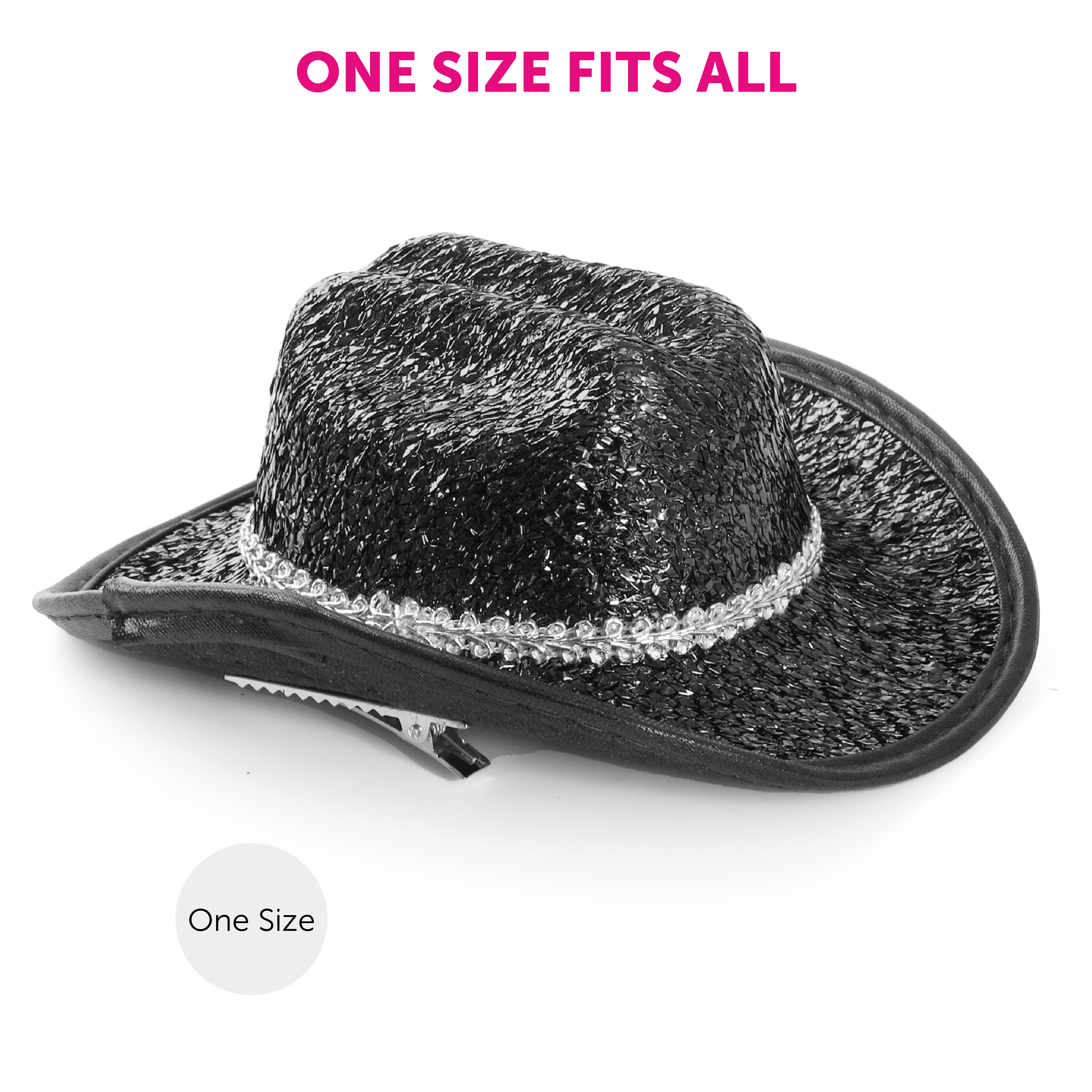 BLACK MINI COWBOY HAT HARRY STYLES FANCY DRESS WILD WEST FASCINATOR CLIP ON  | eBay