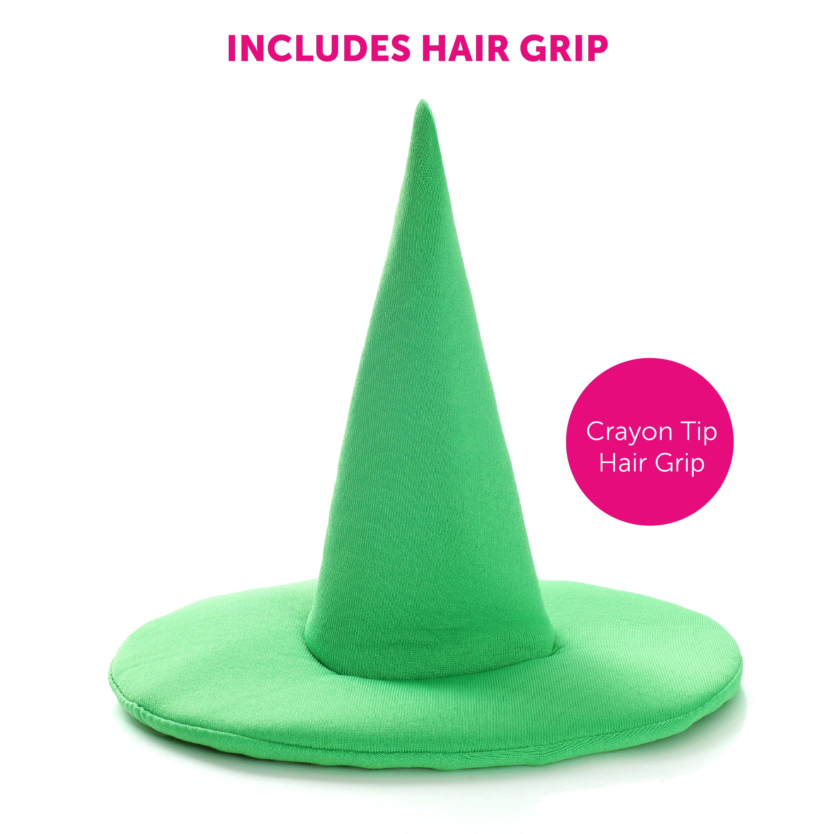 LADIES GREEN CRAYON DRESS HAT COSTUME BOOK DAY FANCY DRESS NOVELTY HEN  PARTY