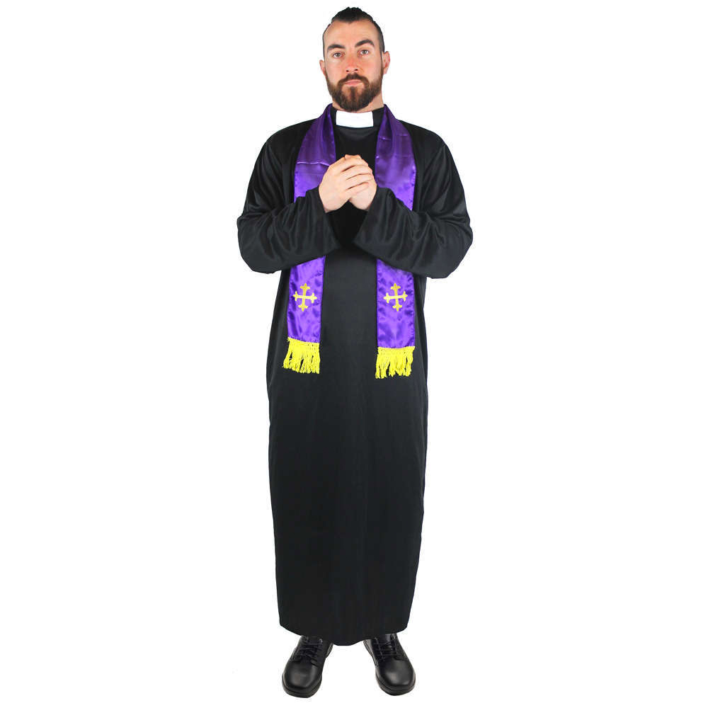 COUPLES PREGNANT NUN AND PRIEST COSTUME ADULT NOVELTY ...