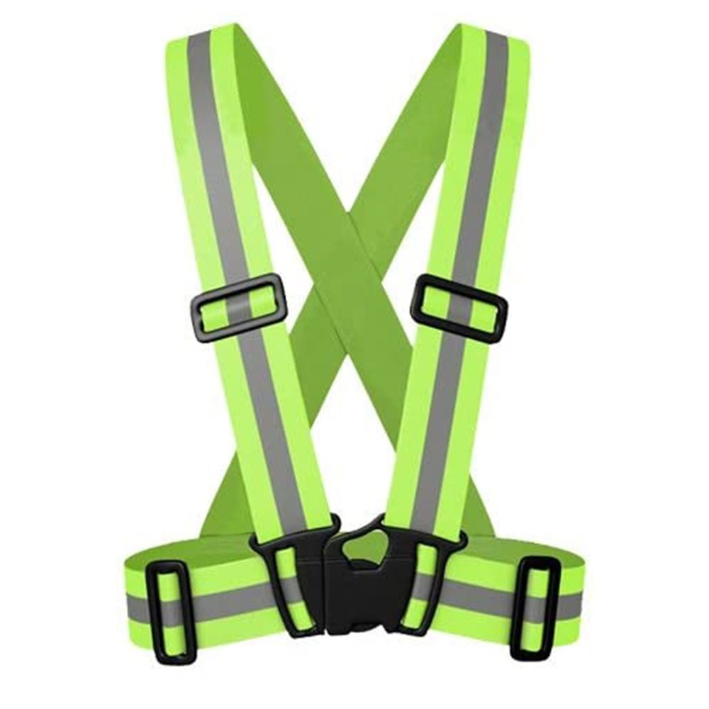 HI VIS VEST REFLECTIVE STRAP HIGH VISIBILITY SAFETY RUNNING CYCLING